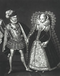 Portrait of Mary Queen of Scots and Henry Stewart von English School
