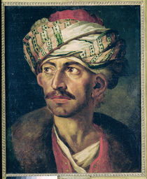 Head of an Oriental or Portrait Presumed to be Mustapha by Theodore Gericault