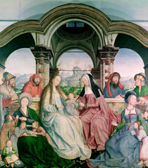 The Holy Kinship, or the Altarpiece of St. Anne von Quentin Massys or Metsys