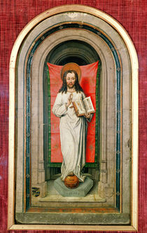 Salvator Mundi, reverse of left wing of a diptych von Master of 1499