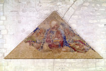 Tympanum depicting the Saviour Blessing von Simone Martini