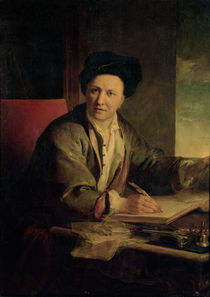 Portrait of Bernard le Bovier de Fontenelle by Jean Baptiste Greuze