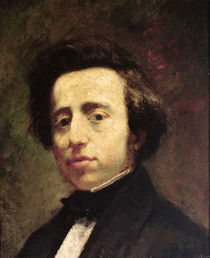 Portrait of Frederic Chopin by Thomas Couture