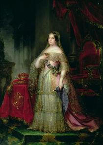 Queen Isabella II of Spain von Jose Gutierrez de la Vega