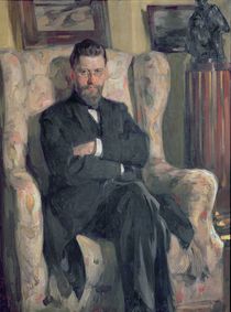 Portrait of the collector Alexei A. Bakhrushin 1904 von Osip Emmanuilovich Braz