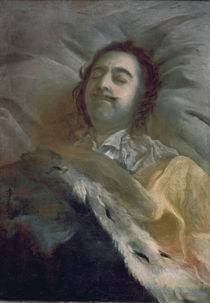Peter I the Great on his Deathbed von Ivan Nikitich Nikitin