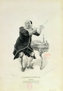 Dr Bartolo, from the opera 'The Barber of Seville' by Rossini von Emile Antoine Bayard