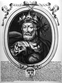 Portrait of Merovech King of the Salian Franks von Nicolas II de Larmessin