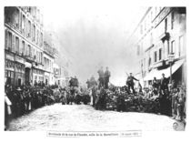 Barricade in the Rue de Flandre by French Photographer