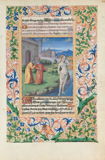Ms Lat. Q.v.I.126 f.44 Susannah and the Elders by Jean Colombe