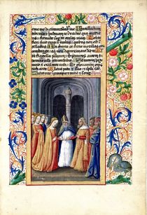 Ms Lat. Q.v.I.126 f.55 The marriage of Michal to David by Jean Colombe