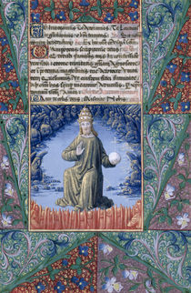 Ms Lat. Q.v.I.126 f.89 Christ in Majesty von Jean Colombe