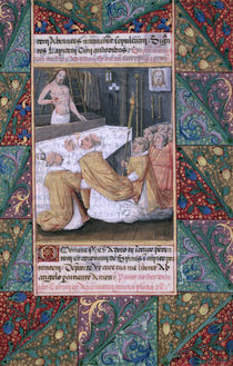 Ms Lat. Q.v.I.126 f.112 The Eucharist by Jean Colombe