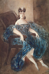 Woman Seated in an Armchair von Constantin Guys