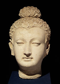 Head of a Buddha, Greco-Buddhist style by Afghan School