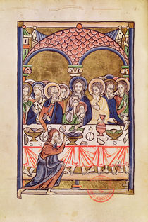 Ms 1273 fol.12v The Last Supper by French School