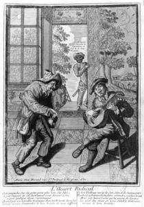 Harlequin and Scaramouche by French School