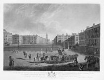 Hanover Square, from a set of four views of London squares von Edward Dayes