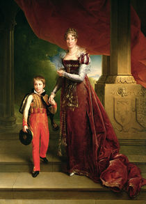 Marie Amelie de Bourbon Duchess of Orleans and her Son von Francois Pascal Simon, Baron Gerard