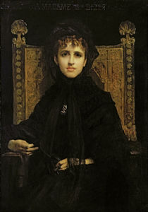 Portrait of Madame Georges Bizet 1878 by Jules Elie Delaunay