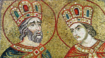 Constantine the Great and St. Helena von Veneto-Byzantine School