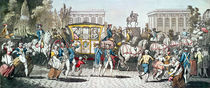 The Entry of Louis XVI into Paris by English School