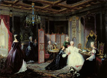 Empress Catherine the Great receiving a letter von Jan Ostoja Mioduszewski