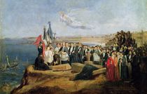 Burial of the Vicomte de Chateaubriand at Grand-Be by Valentin Louis Doutreleau