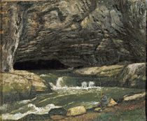 The Source of the Loue or La Grotte Sarrazine von Gustave Courbet