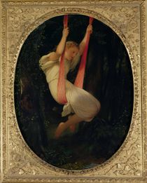 Young Girl on a Swing, 1845 von Hippolyte Delaroche