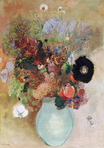 Flowers in a Green Vase, 1910 von Odilon Redon