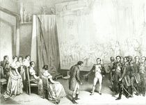 Napoleon I Visiting the Studio of David by Emile Lassalle