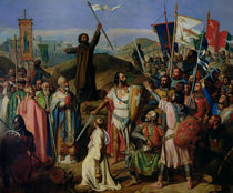 Procession of Crusaders around Jerusalem von Jean Victor Schnetz