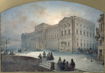 View of the Mariinsky Palace in Winter by Vasili Semenovich Sadovnikov