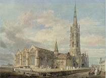 North-east View of Grantham Church von Joseph Mallord William Turner