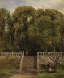 On the Terrace at Haddon Hall by Thomas Creswick