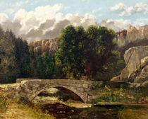 The Pont de Fleurie, Switzerland von Gustave Courbet
