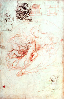 Study for the Alba Madonna by Raphael