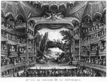 Second view of the Theatre de la Republique von Francois Denis Nee