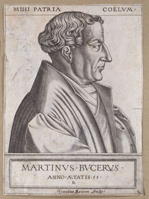 Martin Bucer at the age of 53 by Rene Boyvin