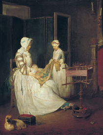 The Laborious Mother, c.1740 by Jean-Baptiste Simeon Chardin