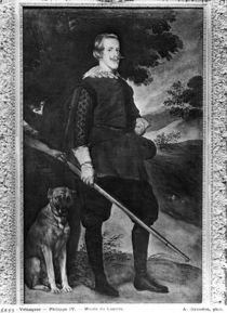 Portrait of Philip IV King of Spain like a Hunter von Diego Rodriguez de Silva Velazquez