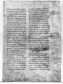 Facsimile copy of Ms 9786 fol.135 The Oath of Strasbourg von French School