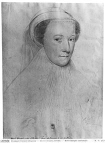 Mary, Queen of Scots in white mourning by Francois Clouet