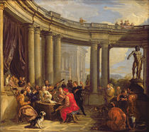 Concert in a Circular Gallery von Giovanni Paolo Pannini or Panini