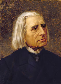 Portrait of Franz Liszt von Giuseppe Tivoli