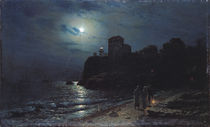 Moonlight on the Edge of a Lake von Aleksei Kondratevich Savrasov