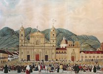 The Plaza de Bolivar, Bogota by J. Castillo