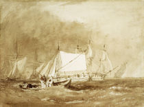 Shipping Scene, with Fishermen by Joseph Mallord William Turner