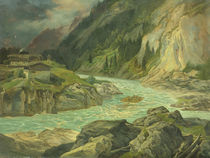 Rapids on the River Isar, 1830 von Carl Morgenstern